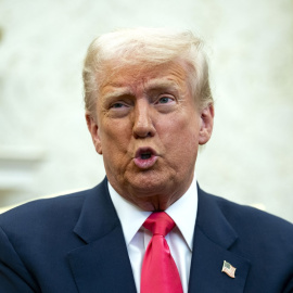 El presidente de Estados Unidos, Donald Trump, durante una reunión en la Casa Blanca, a 12 de marzo de 2025.