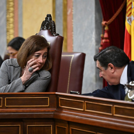 La presidenta del Congreso, Francina Armengol, durante el pleno del pasado lunes 11.