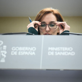 La ministra de Sanidad, Mónica García, en una foto de archivo.