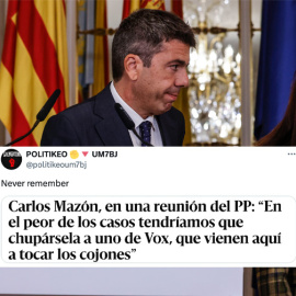 Las redes reaccionan al pacto de Mazón con Vox.