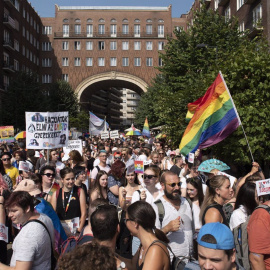 Desfile del Día del Orgullo en Budapest, imagen de 2021.