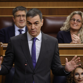 Pedro Sánchez, presidente del Gobierno, durante un Pleno en el Congreso el 26 de febrero.