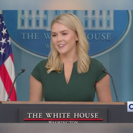 La secretaria de prensa de la Casa Blanca, Karoline Leavitt.