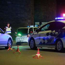 Imagen de archivo de un control policial en Lugo, Galicia, a 5 de octubre de 2023.