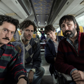 Los cuatro actores protagonistas de 'Los aitas'.