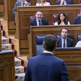 Pedro Sanchez y Santiago Abascal en el Congreso de los Diputados.