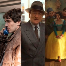 Misericordia<br />Alain Guiraudie<br />Thriller<br />Jérémie regresa a su pueblo natal para asistir al funeral de Jean-Pierre, antiguo jefe suyo, pero una misteriosa desaparición, un vecino amenazante y un extraño sacerdote van a hacer que la breve y tranquila estancia de Jérémie tome un giro inesperado.<br /><br />Los aitas<br />Borja Cobeaga<br />Comedia años 80<br />En la periferia obrera del Bilbao de finales de los 80, un equipo infantil de gimnasia rítmica tiene la oportunidad de participar en un campeonato en Berlín, ante la imposibilidad de que las madres acompañen a sus hijas, la tarea recaerá́ en los padres, que no parecen muy interesados.<br /><br />The Alto Knights<br />Barry Levinson<br />Drama años 50<br />Dos de los jefes del crimen organizado más notorios de Nueva York, Frank Costello y Vito Genovese, pasan de ser mejores amigos a enemigos en su lucha por el control de las calles, los celos y la traición desencadenan un conflicto mortal que transformará el rumbo de la Mafia.<br /><br />Blancanieves<br />Marc Webb<br />Fantástico<br />Una adaptación en vivo del clásico cuento de hadas sobre una hermosa joven princesa que se convierte en el blanco de la obsesión de su madrastra, la Reina Malvada, perseguida y en peligro, encuentra refugio en la cabaña de siete enanitos, donde descubrirá el valor, la amistad y su verdadero destino.<br /><br />Novocaine<br />Dan Berk, Robert Olsen<br />Acción<br />Un hombre introvertido y apacible nace con un extraño trastorno genético que le hace inmune al dolor físico, cuando su nueva pareja es tomada como rehén en el atraco a un banco, su aflicción se convierte en su superpoder.