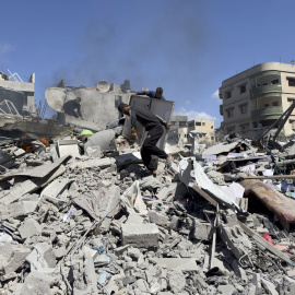 Imagen de una casa bombardeada por el Ejército israeli, en el barrio de Sabra, Gaza, a 19 de marzo de 2025.