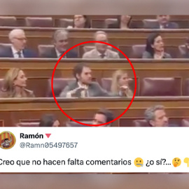 El espectáculo del PP en el Congreso a gritos y manotazos en el escaño.
