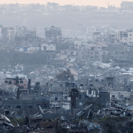 Ruinas de los edificios en Gaza tras los ataques de Israel.