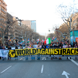Imatge d'arxiu d'una manifestació contra el racisme a Barcelona, 18 de març de 2023.