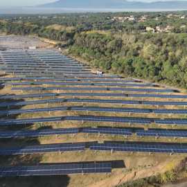 Parc solar a Vidreres.