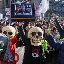 Manifestación contra Altri, en Santiago de Compostela.- Álvaro Ballesteros, EUROPA PRESS