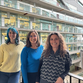 D’esquerra a dreta, les doctores Sara Santana, Anna Rea, Aura Muntasell