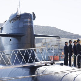 Exterior del submarino S-81. Archivo.