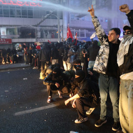 Protesta en Ankara contra la detención del alcalde de Estambul.