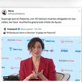 Críticas a Ayuso por su bochornoso apodo a Sánchez.