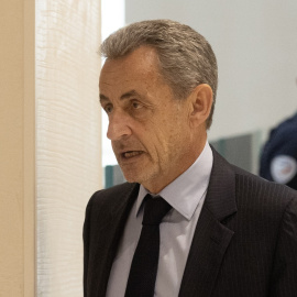 Nicolas Sarkozy llega a los tribunales de París este martes, 25 de marzo de 2025.
