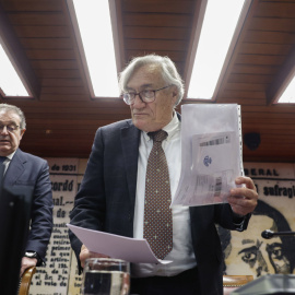 El catedrático Juan Bautista Marco, en la comisión de investigación en el Senado sobre la DANA.