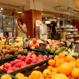 Fruites en un supermercat