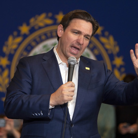 Imagen de archivo del gobernador de Florida, Ron DeSantis, a 19 de enero de 2024 en Nashua, EEUU.
