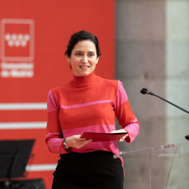 La presidenta de la Comunidad de Madrid, Isabel Díaz Ayuso, a 25 de marzo de 2025, en Madrid.
