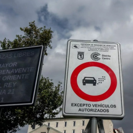 Imagen de archivo de la Zona de Bajas Emisiones de Madrid. -