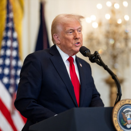 Donald Trump en la Casa Blanca, Washington (EEUU)