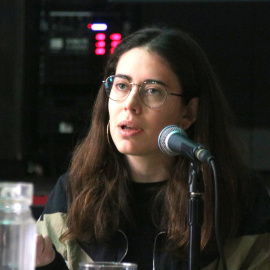 Marina Parés, portaveu del Sindicat Socialista d'Habitatge de Catalunya.