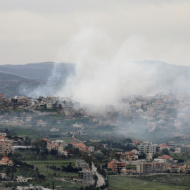 Zonas bombardeadas por Israel en el sur del Líbano.