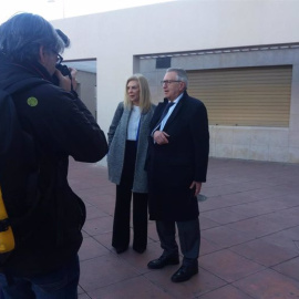 María José López, a las puertas del edificio judicial de Caleta, en una imagen de archivo.