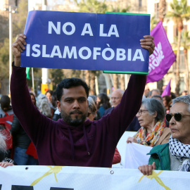 Manifestació contra el feixisme i el racisme a Barcelona del març del 2024.