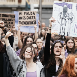 Imagen de archivo de la manifestación por el Día de la Mujer en Bilbao.
