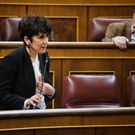 La diputada del PNV Maribel Vaquero, durante una sesión plenaria.