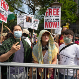 Imagen de archivo de una protesta por Palestina en la Universidad de Columbia, a 29 de abril de 2024.
