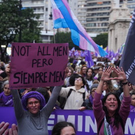 Manifestación de la Coordinadora Feminista de Valencia por el 8M.