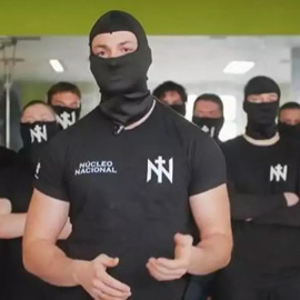 Captura del vídeo de Núcleo Nacional que está siendo investigado por la Guardia Civil.