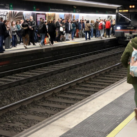 L'estació de Passeig de Gràcia de Rodalies, afectada aquest dimarts per l'avaria d'un comboi.