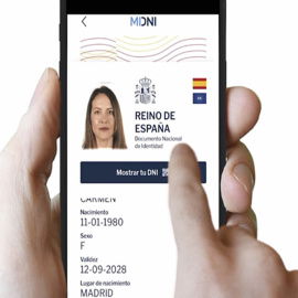 Imagen de la nueva aplicación para llevar en el móvil el DNI de forma oficial.