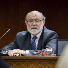 El presidente de Tragsa, Jesús Casas, comparece ante la comisión de investigación sobre el ‘caso Koldo’, en el Senado, a 2 de abril de 2025, en Madrid.