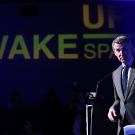 Alberto Núñez Feijóo, en el foro 'Wake Up, Spain', organizado por El Español.Marta Fernández / Europa Press03/4/2025