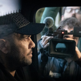 Dani Alves, a su salida del Tribunal Superior de Justicia de Catalunya.