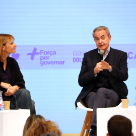 Imatge d'arxiu de Zapatero amb Lluïsa Moret en la segona jornada de l'Escola Feminista Dolors Renau del PSC, 23 de novembre de 2024.