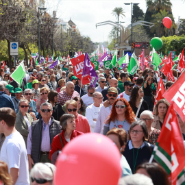Manifestación en defensa de la sanidad pública en Sevilla.