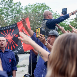 Militantes falangistas en una imagen de archivo.