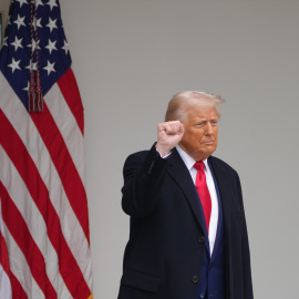 El presidente de Estados Unidos, Donald Trump en la Casa Blanca.