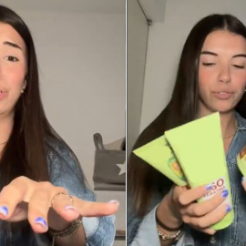 La 'influencer' Elena Gortari finge que sufre acoso para publicitar una marca de champú.