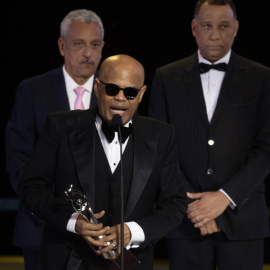Foto de archivo del dominicano Rubby Pérez durante una entrega de premios en Santo Domingo.