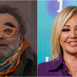 Bob Pop y Belén Esteban, colaboradores del programa La familia de la tele (TVE).