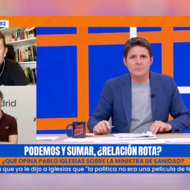 Pablo Iglesias, Eduardo Rubiño y Jesús Cintora en 'Malas Lenguas'.